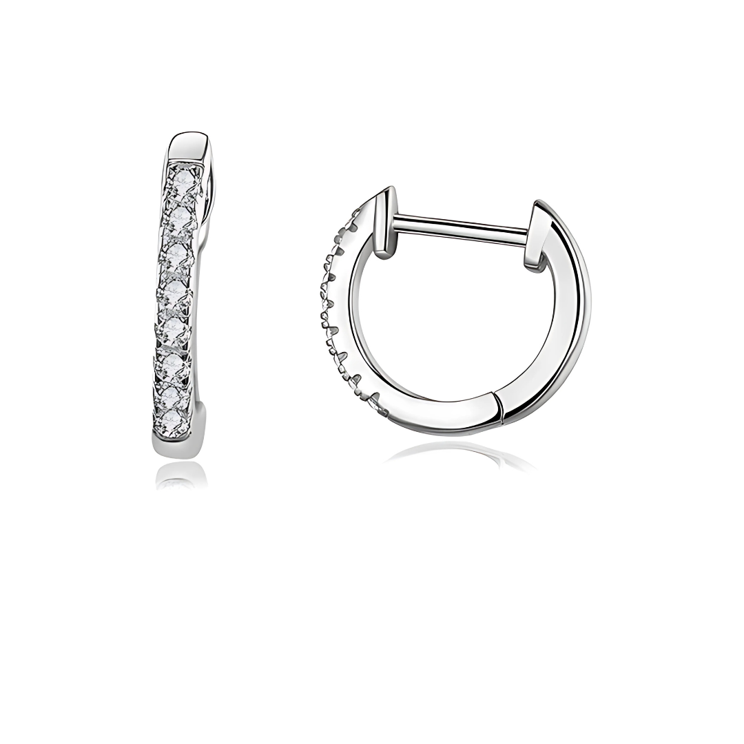 CRYSTAL HOOP EARRINGS