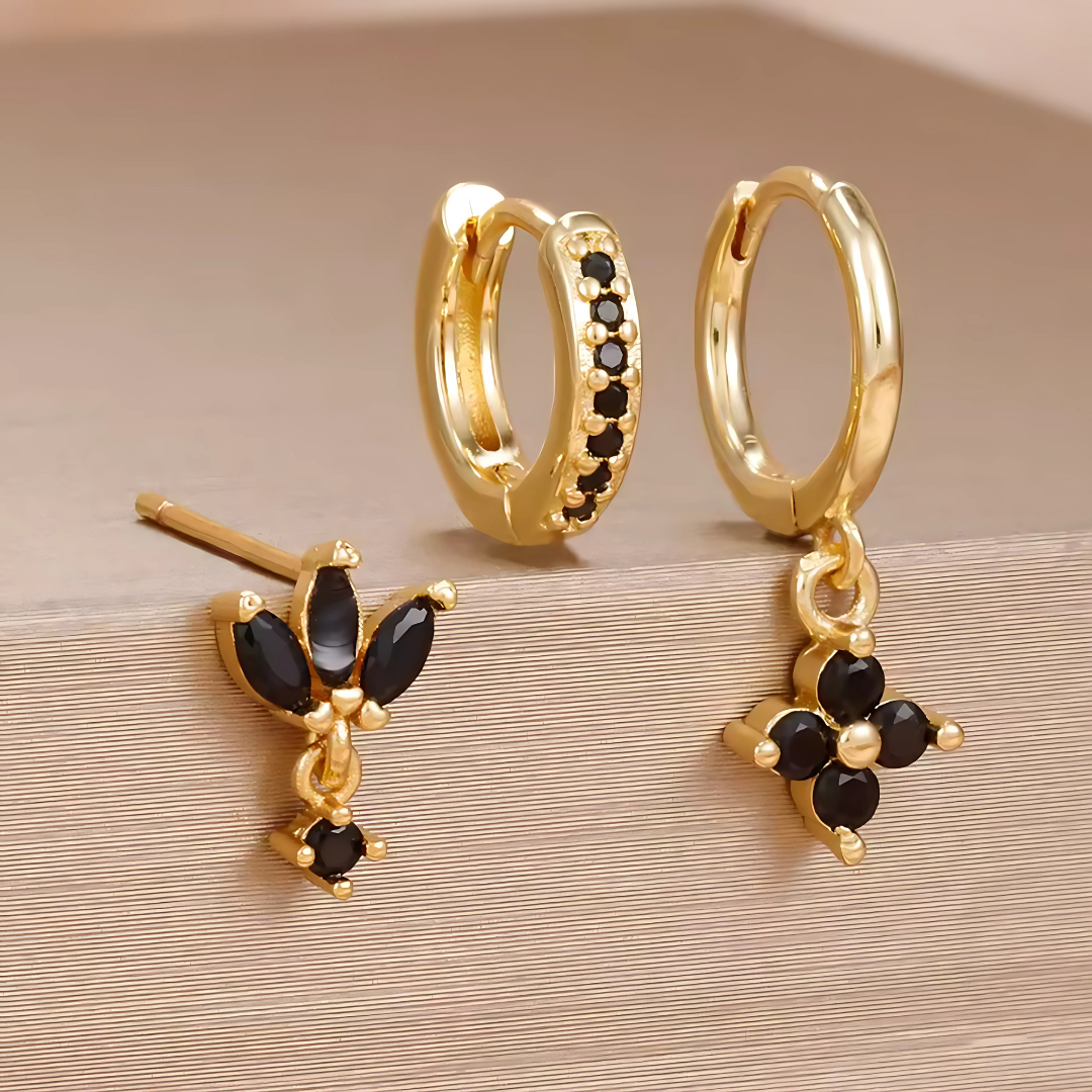 SUNPETAL DANGLE SET