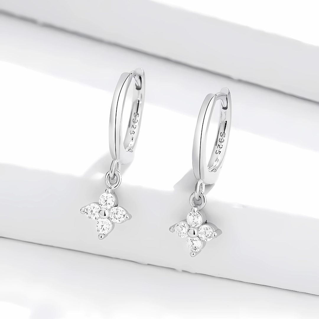 DAISY HOOP EARRINGS S925