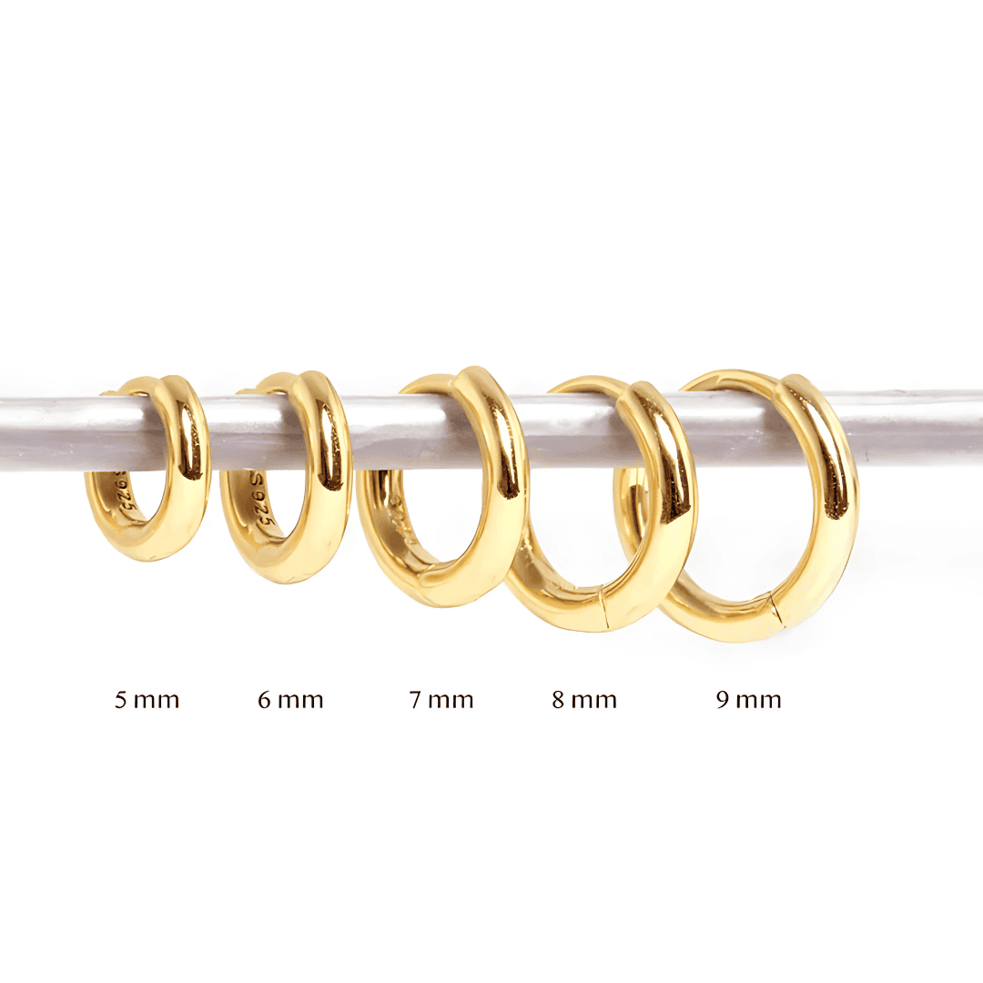 REFINED S925 THIN HOOP EARRINGS
