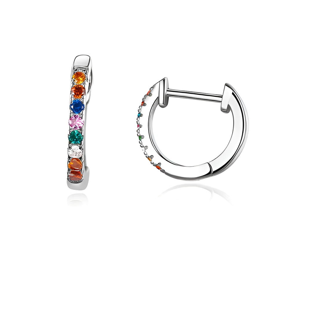 CRYSTAL HOOP EARRINGS