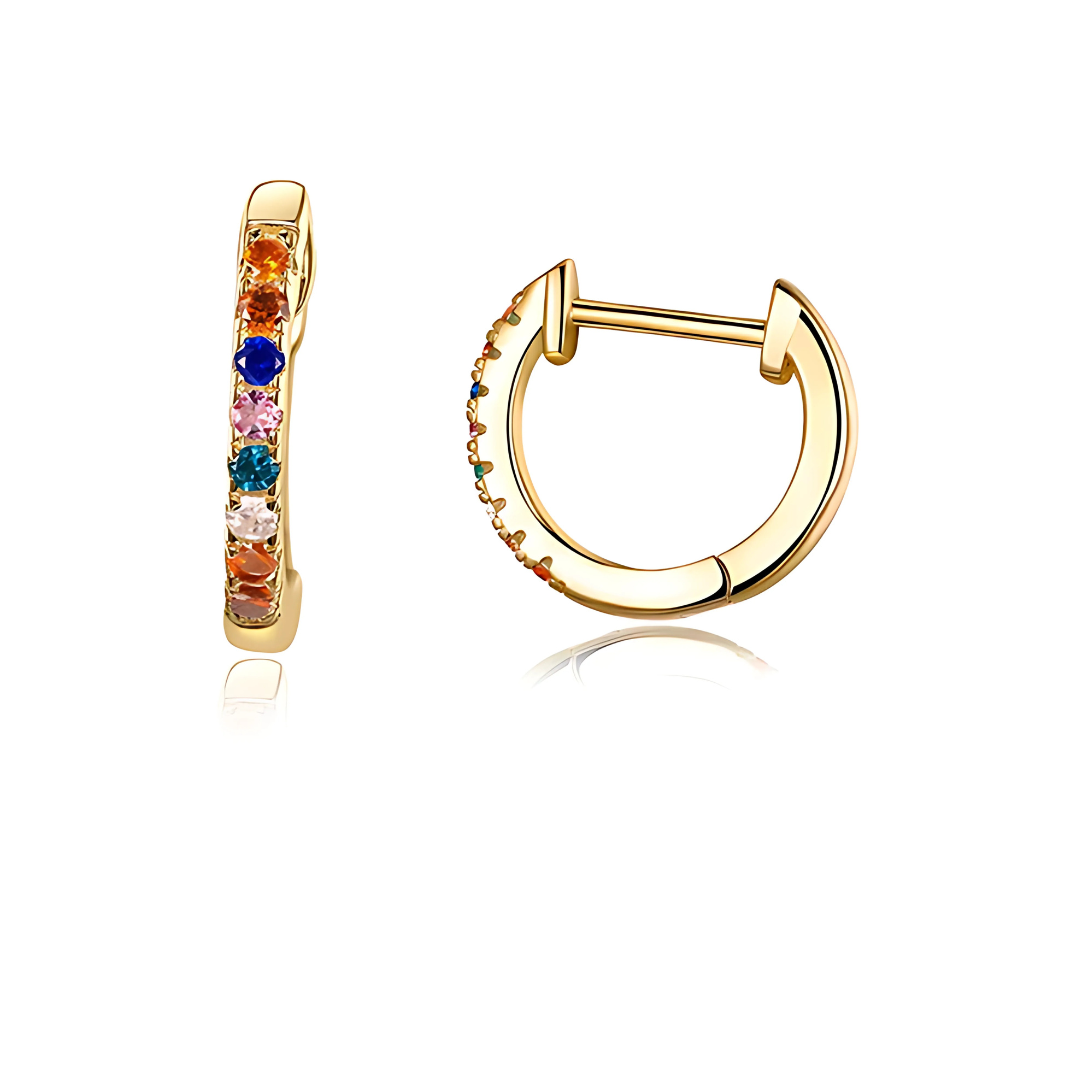 CRYSTAL HOOP EARRINGS