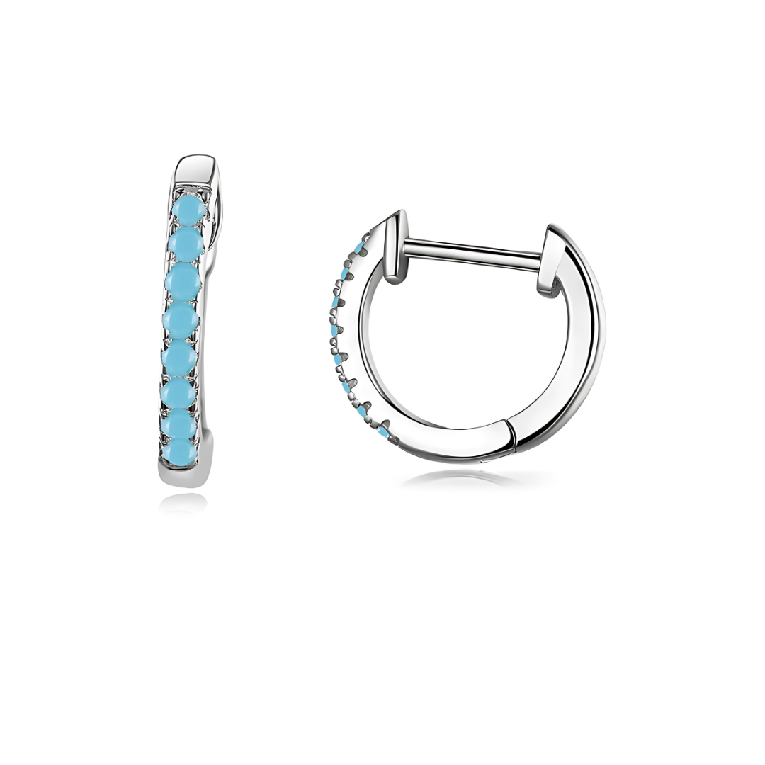 CRYSTAL HOOP EARRINGS