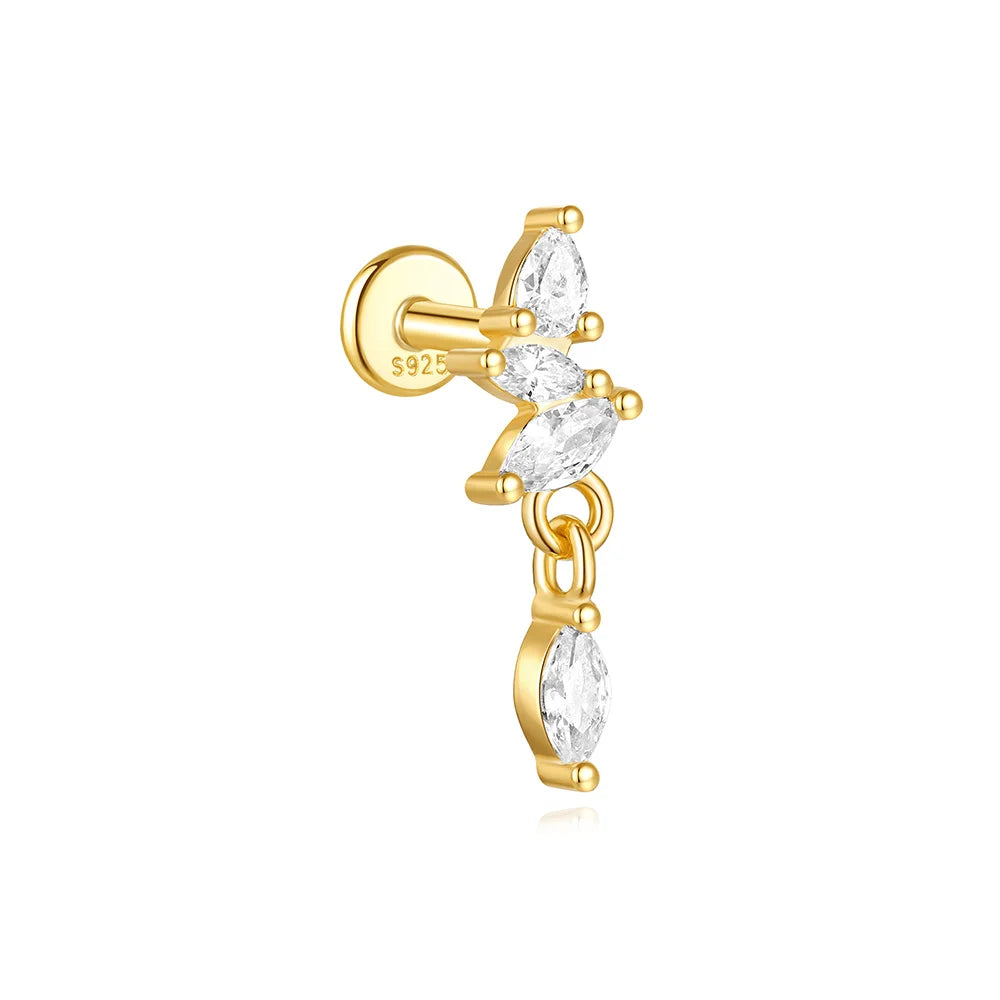 BLENDED FLAT BACK EARRINGS