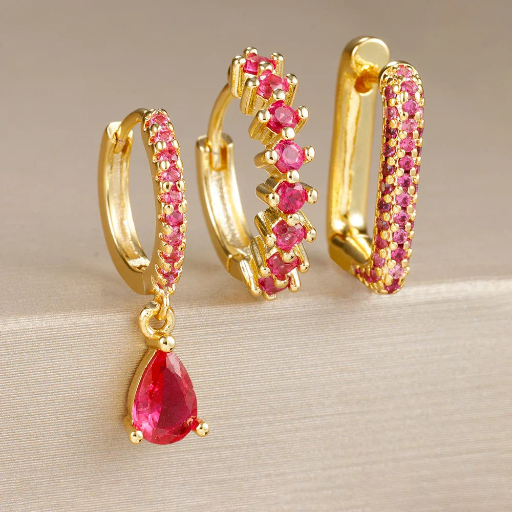 BELLA WATER DROP EARRING SET