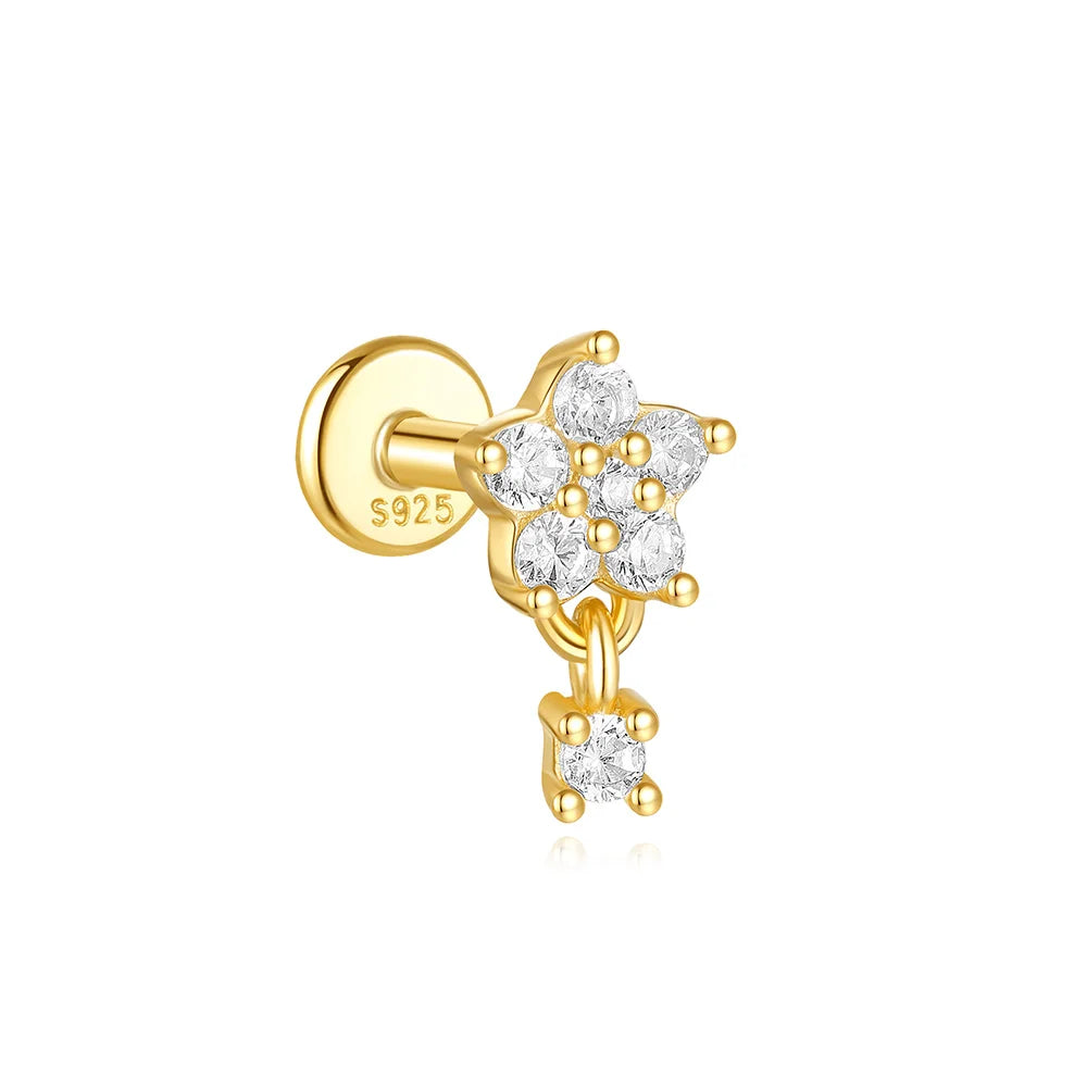 BLENDED FLAT BACK EARRINGS