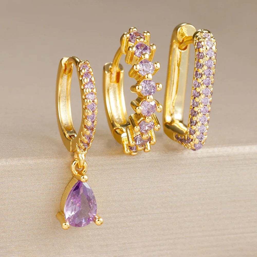 BELLA WATER DROP EARRING SET