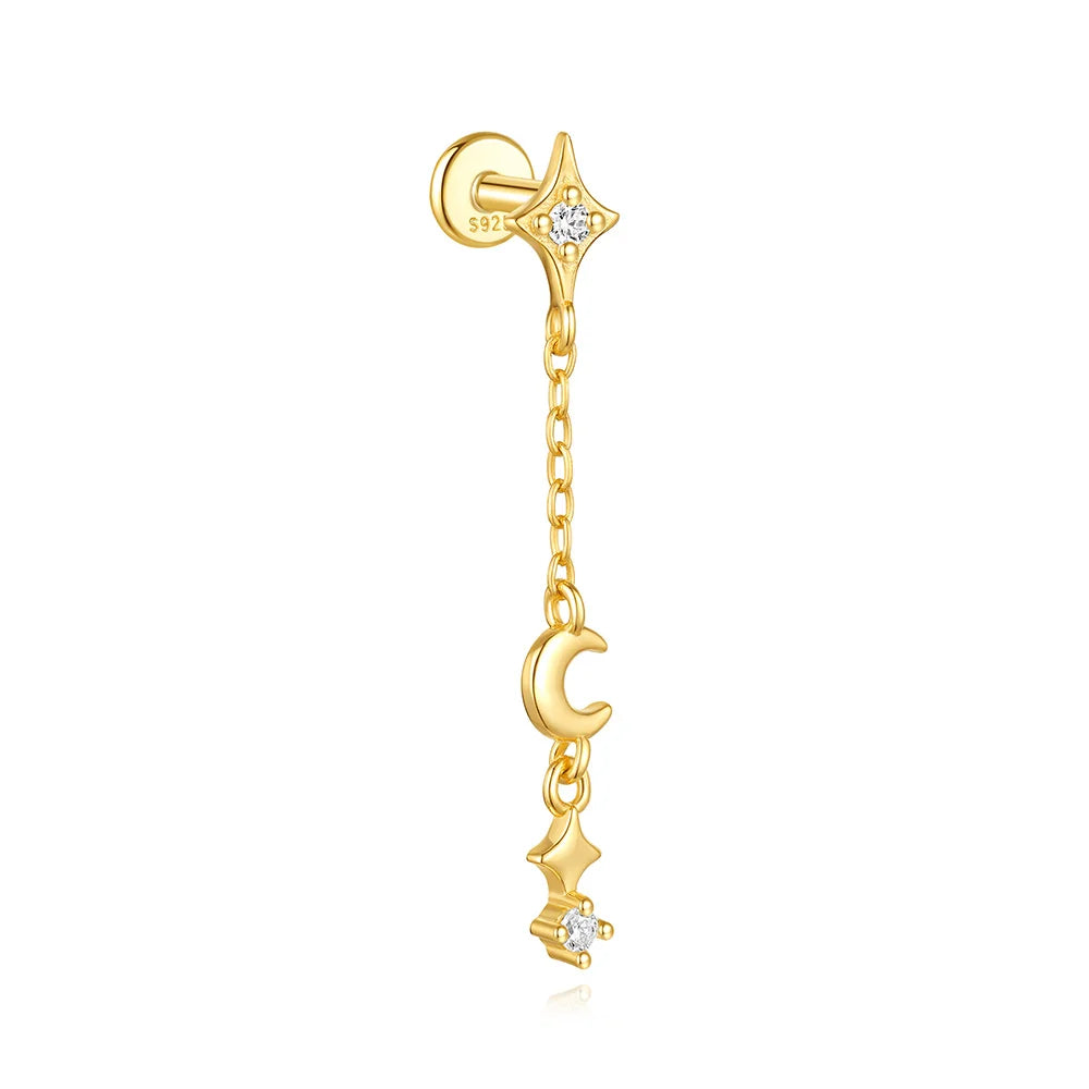 BLENDED FLAT BACK EARRINGS