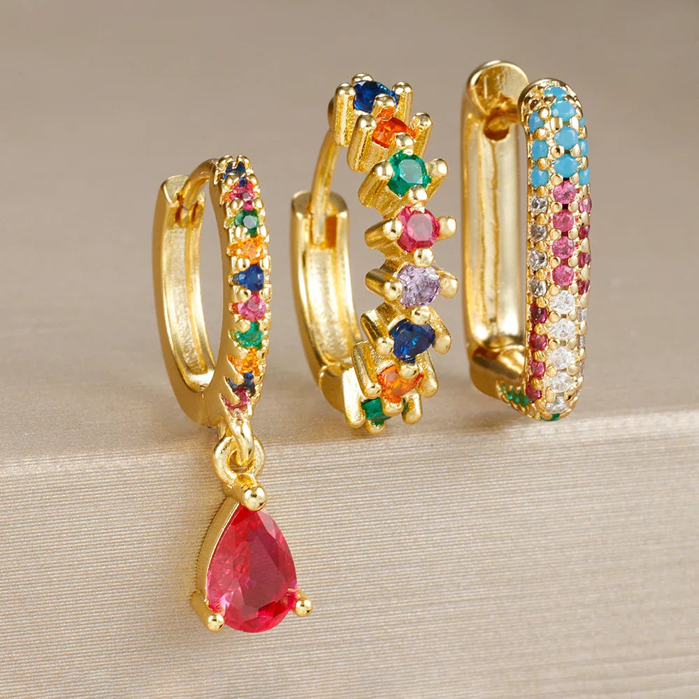 BELLA WATER DROP EARRING SET