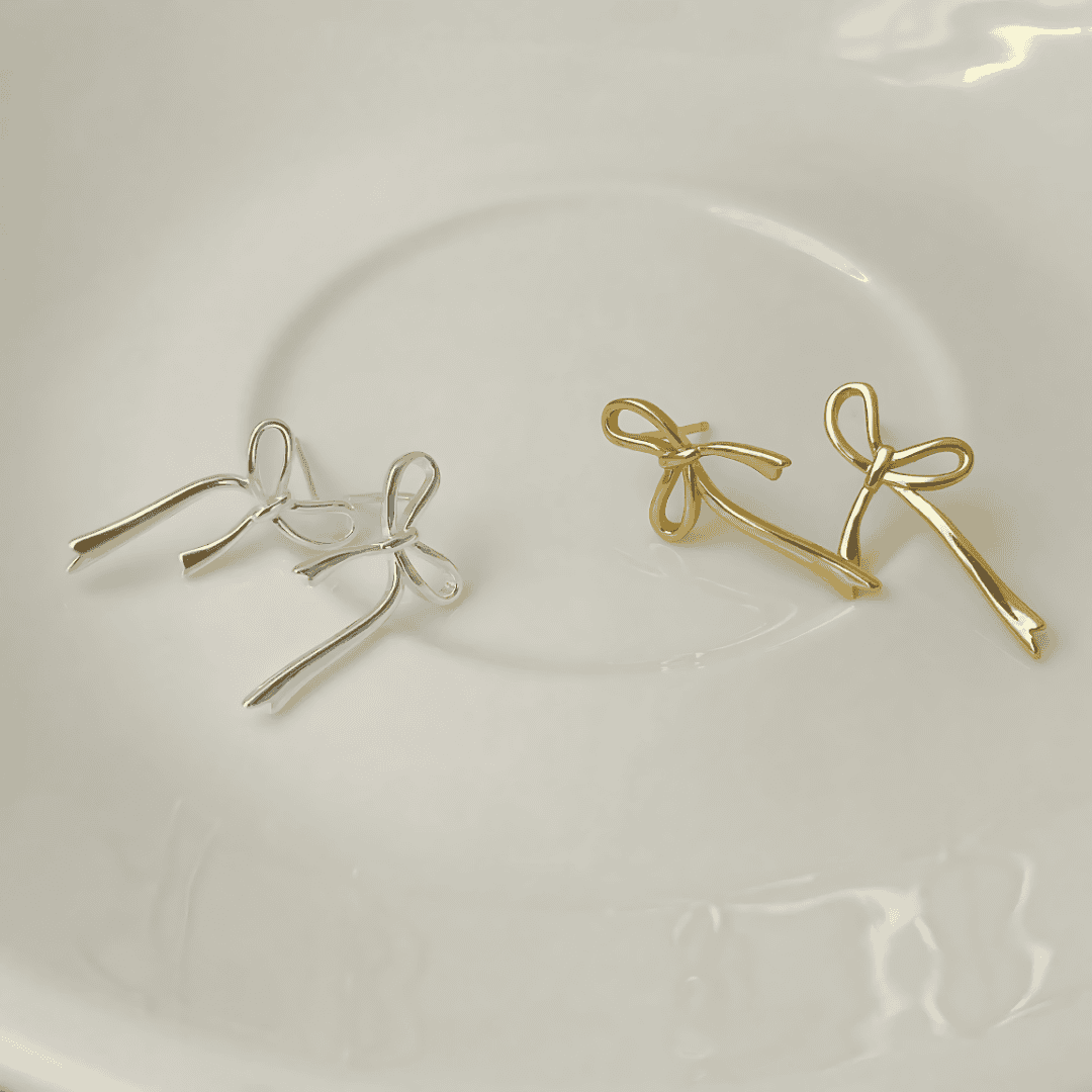 NINA BOW STUD EARRINGS